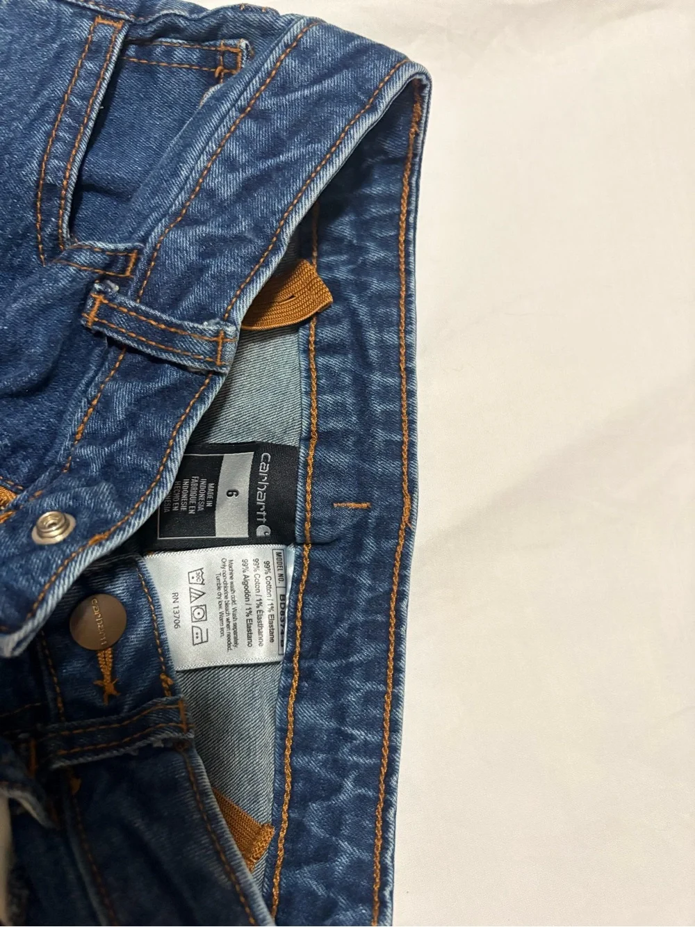 Carhartt Kids Blue Flared Jeans